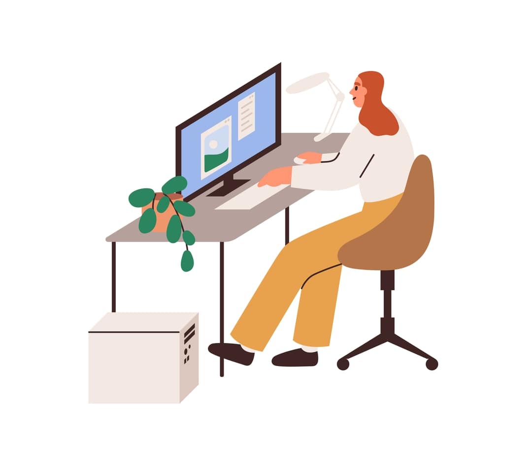 A business accountant working at a business accounting firm.