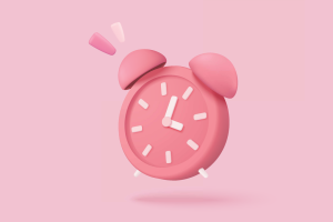 Alarm clock representing the urgency when planning a business exit.